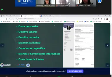 Bienestar Universitario brindó el Taller de Empleabilidad