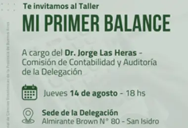 Taller Mi Primer Balance para Contador Público