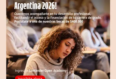 Becas Santander 2026: convocatoria para estudiantes de grado de la UEAN
