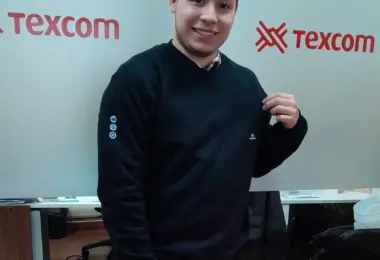 Julián Gaber inició su pasantía en Texcom