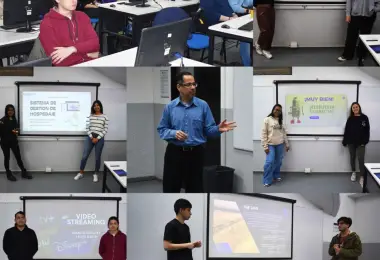 Alumnos de informática presentan trabajos