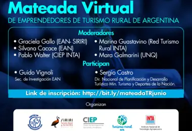 Mateada virtual de emprendedores de turismo rural