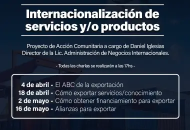 Ciclo de charlas UEAN: mujeres y exportación de servicios