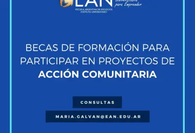 Becas de formación y apoyo económico en acción comunitaria
