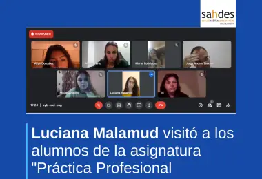 Luciana Malamud visita clase de Práctica Profesional